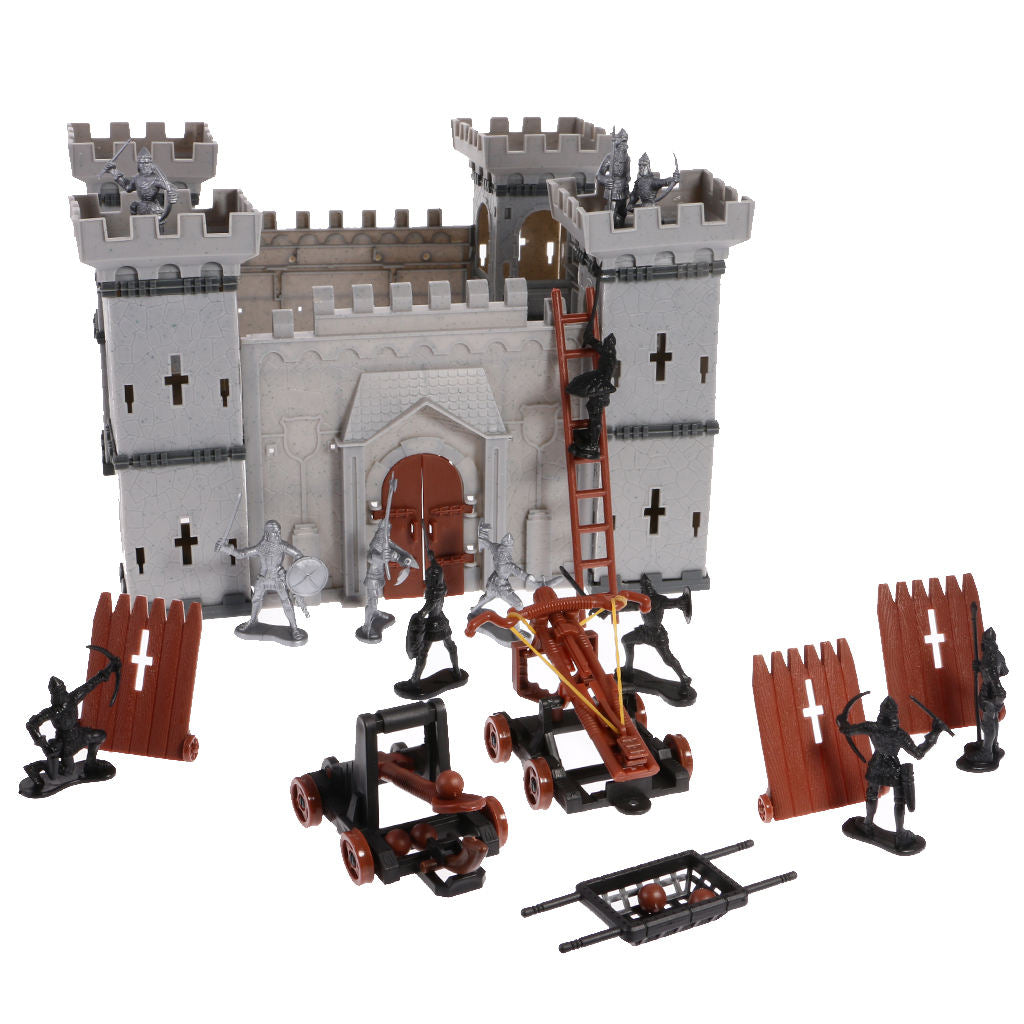 56 Pcs Children's Castle Building Blocks Royal Knight Guards Battle Game