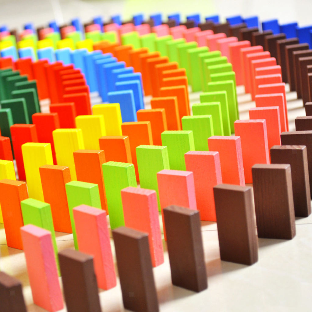 120pcs Wooden Building Blocks Educational Toys for Children