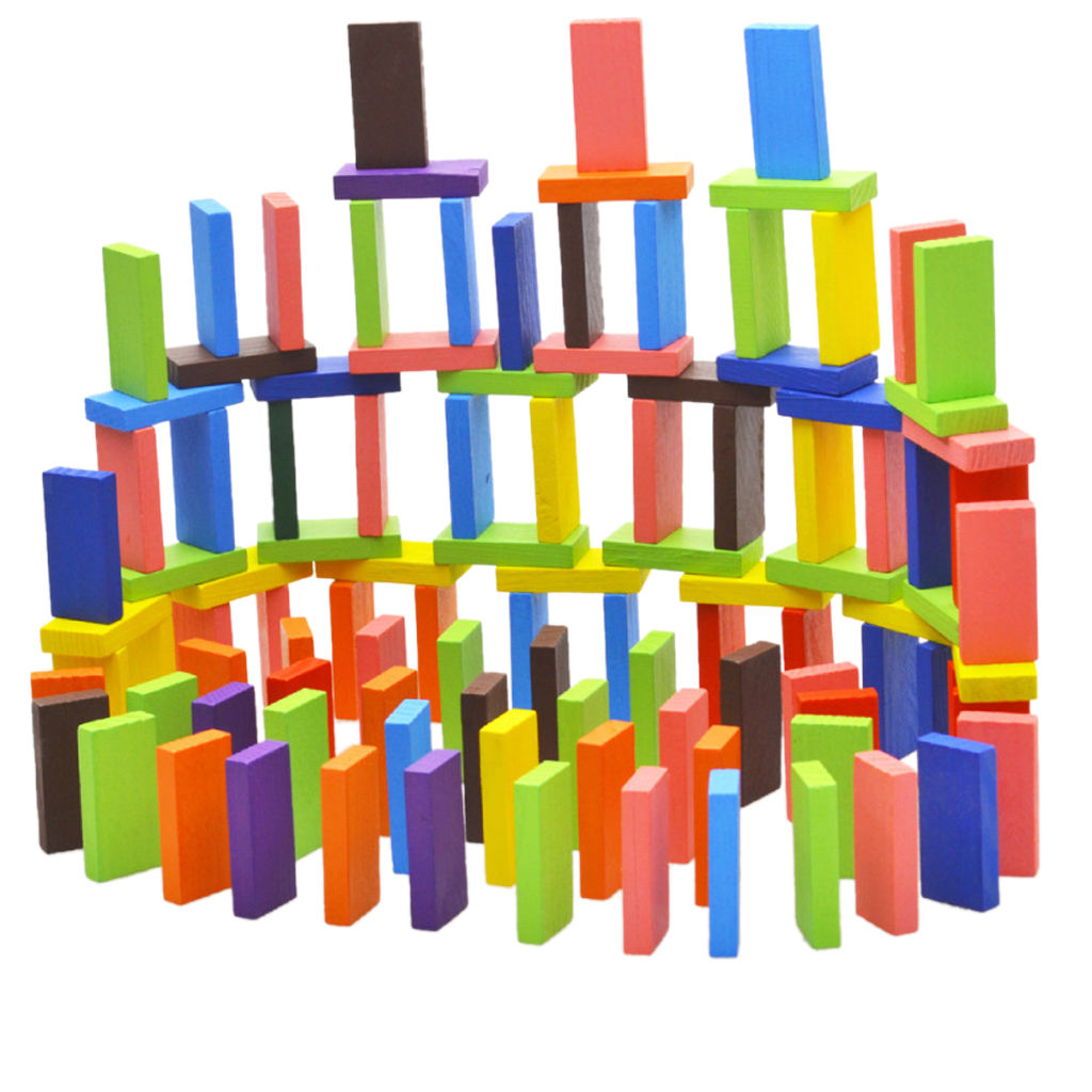120pcs Wooden Building Blocks Educational Toys for Children