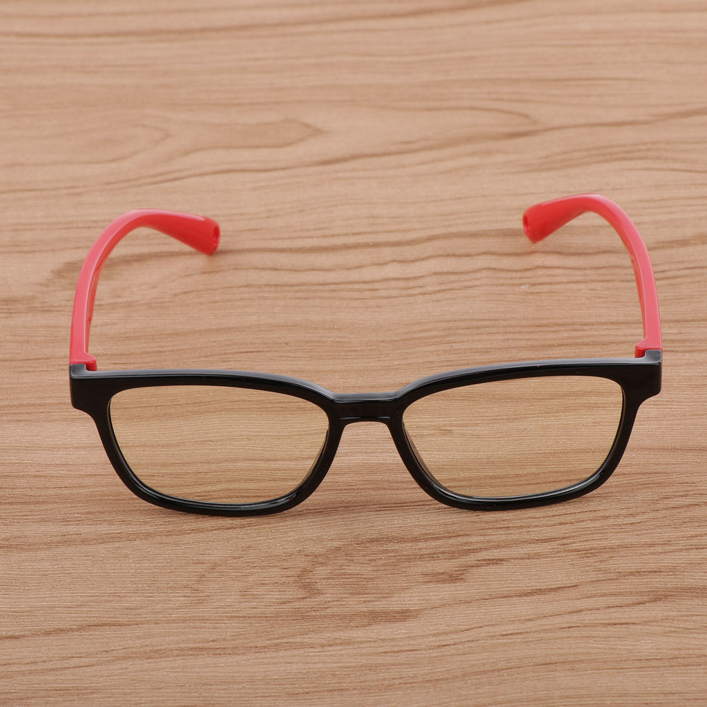 2x Kids Computer Eyeglasses Blue-blocking Children Glasses Flexible Goggles