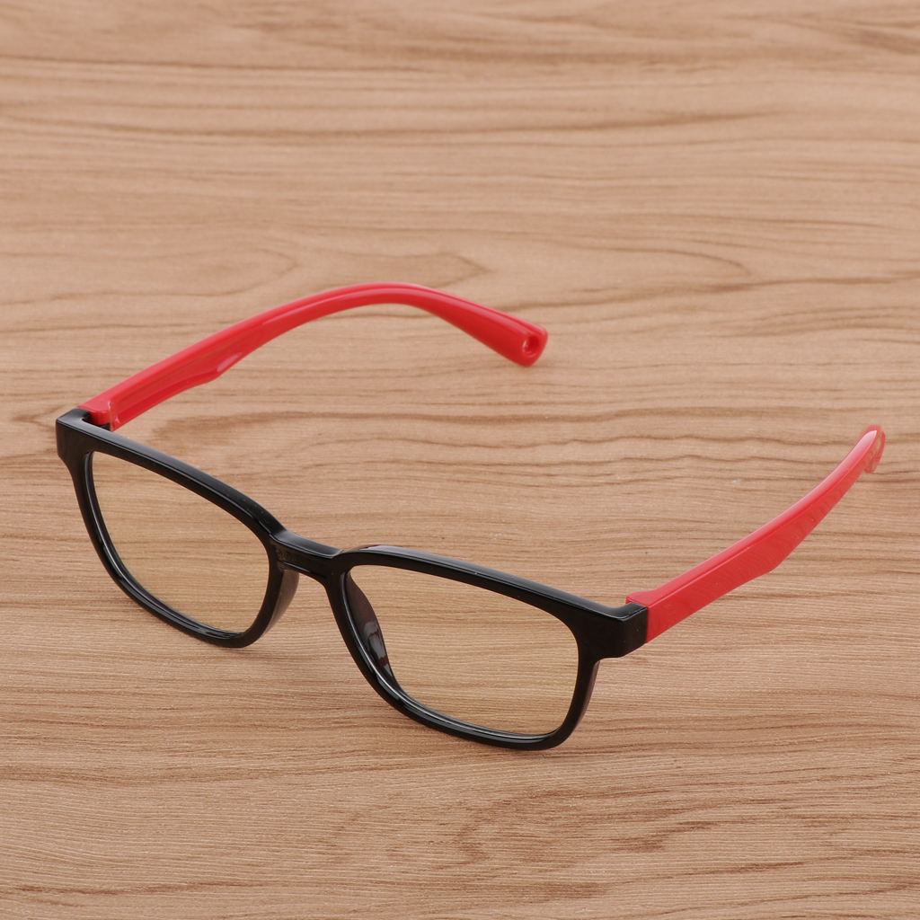 2x Kids Computer Eyeglasses Blue-blocking Children Glasses Flexible Goggles