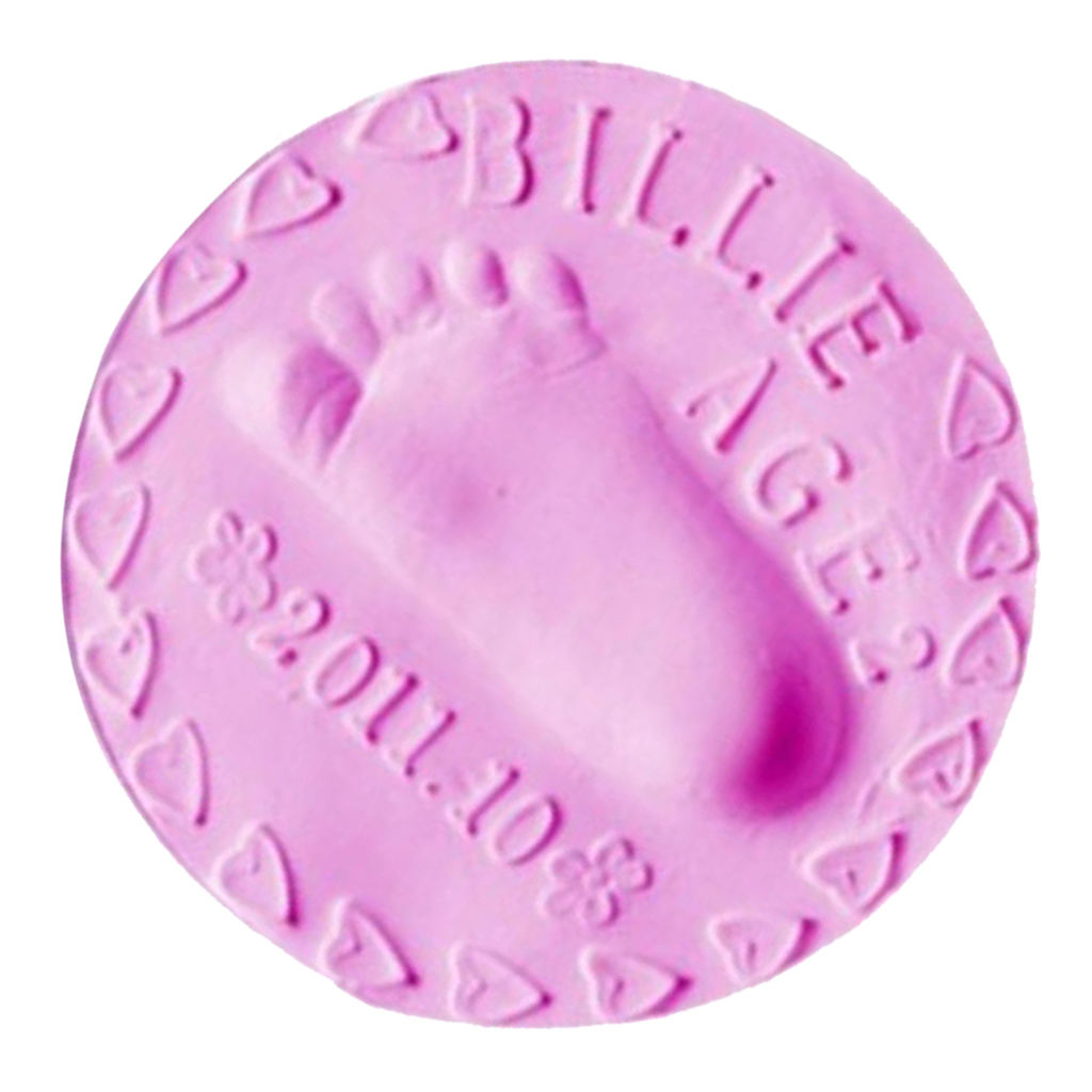 2 Pcs Air Drying Clay Baby Handprints Footprint Imprint Casting Fingerprint