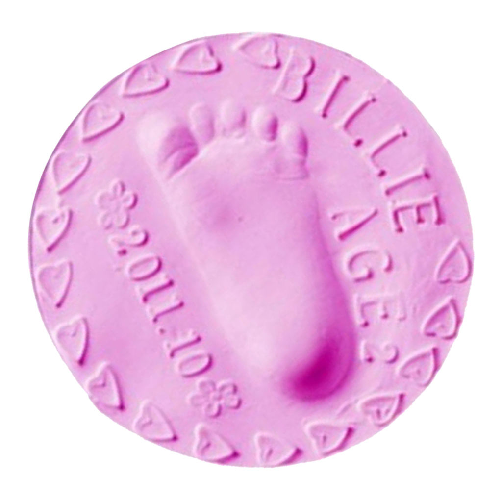 2 Pcs Air Drying Clay Baby Handprints Footprint Imprint Casting Fingerprint
