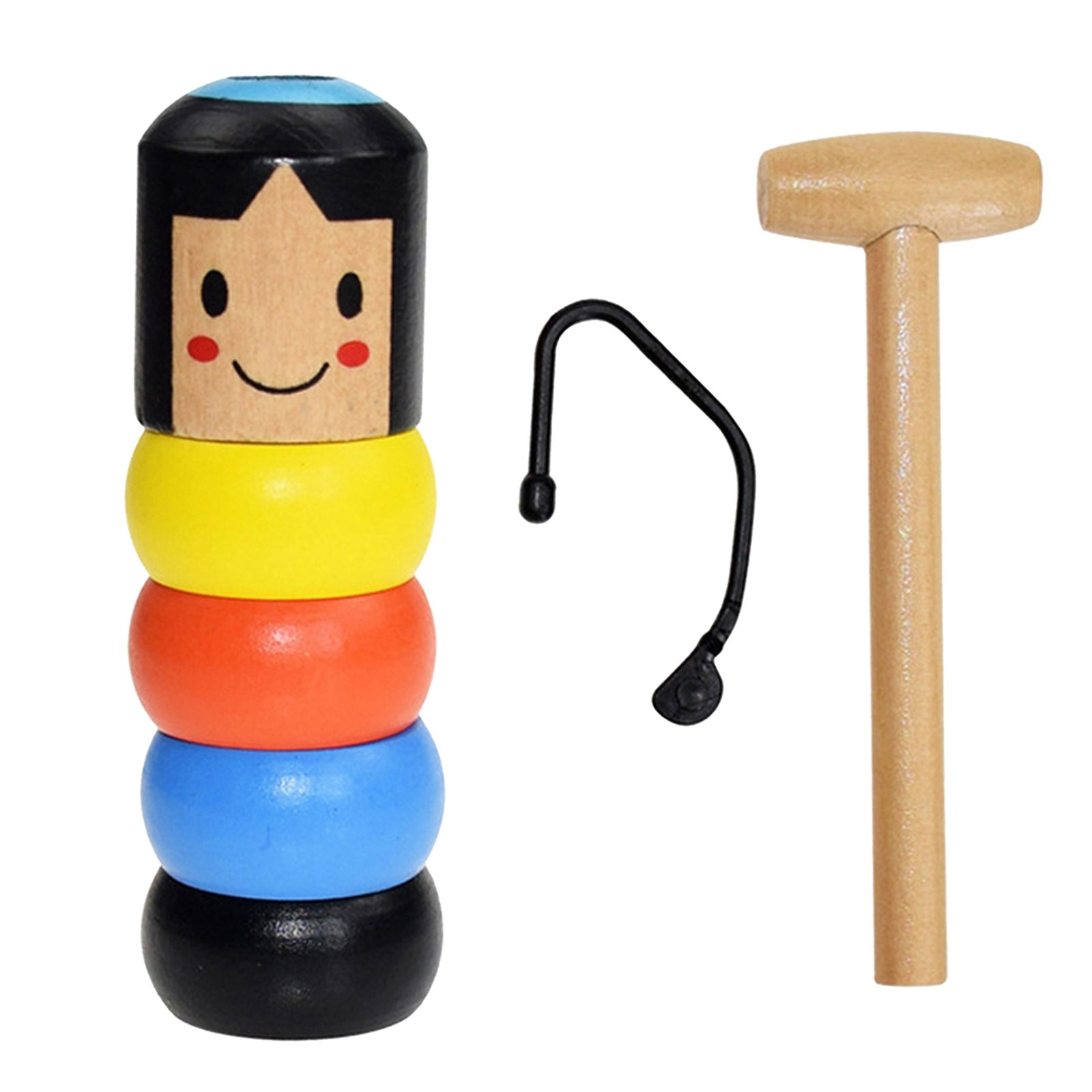 Small Wooden Wood Magic Game Toys Man Stubborn Unbreakable Magical Props