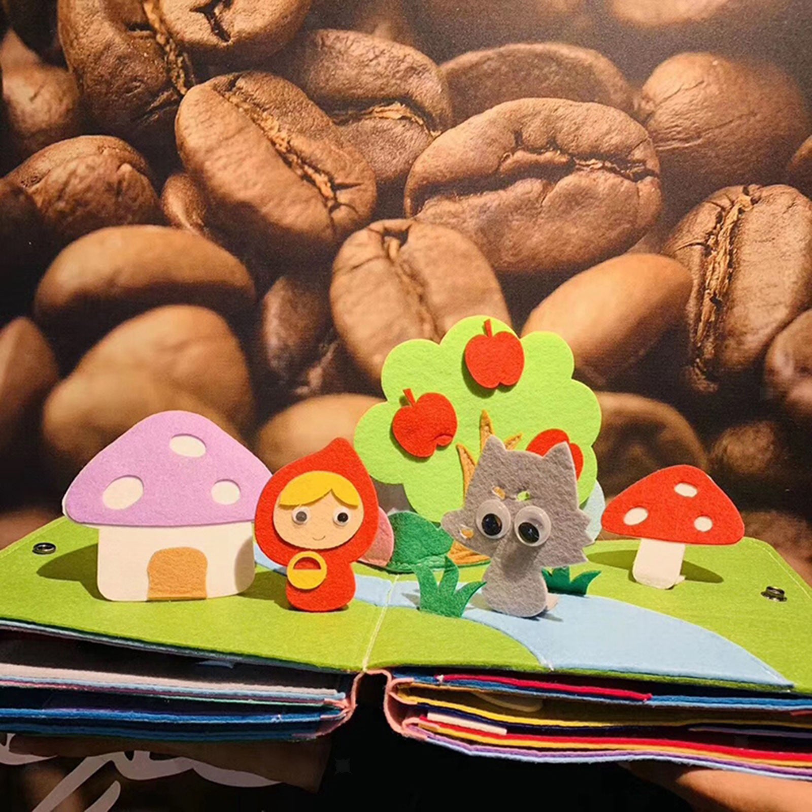 Touch And Feel Baby Colored Fabric Book Crumpled Activity Books Toys