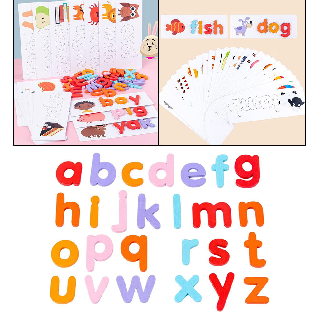 Alphabet Letter Learning Spelling Game 30 Flash Cards for Precshool Kids