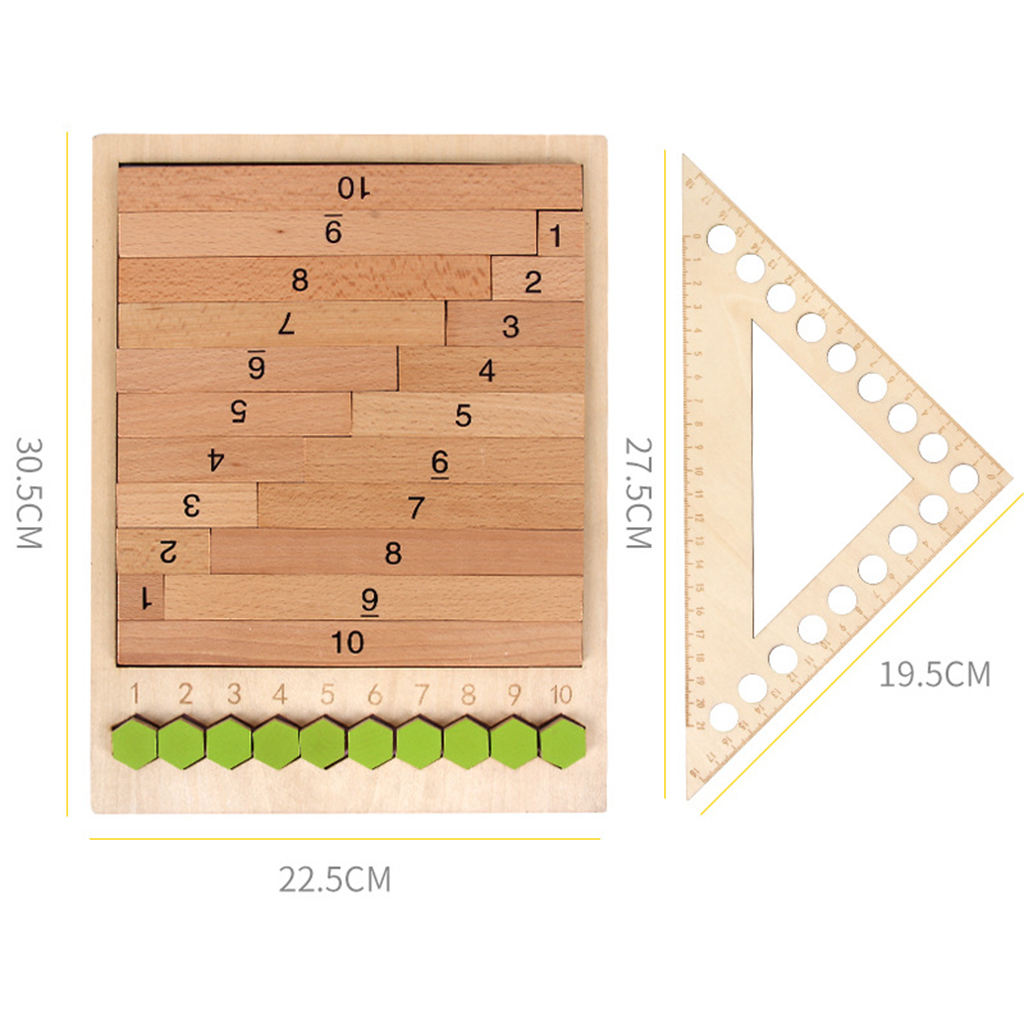 Kids Montessori Mathematics Educational Toys Basic Math Skills Teaching Aids