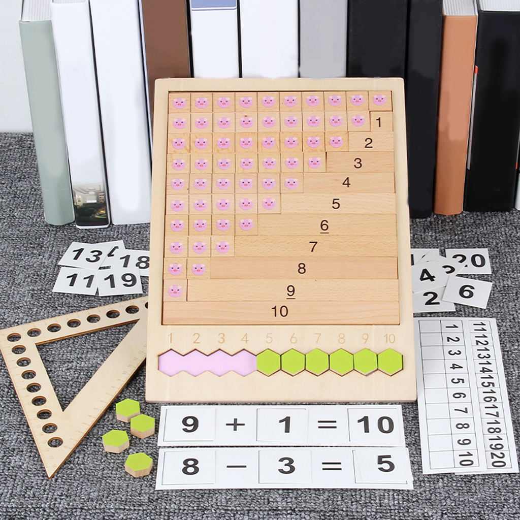 Kids Montessori Mathematics Educational Toys Basic Math Skills Teaching Aids