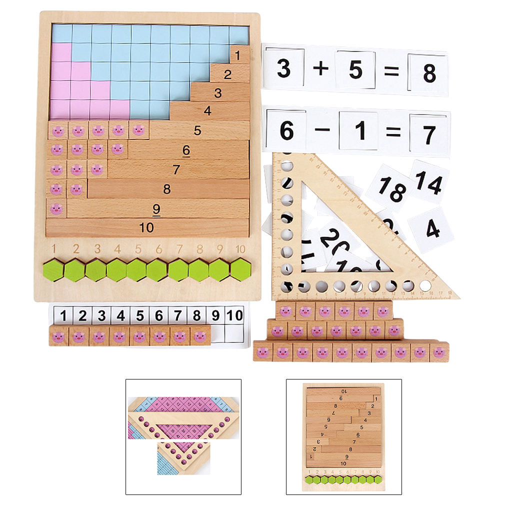 Kids Montessori Mathematics Educational Toys Basic Math Skills Teaching Aids