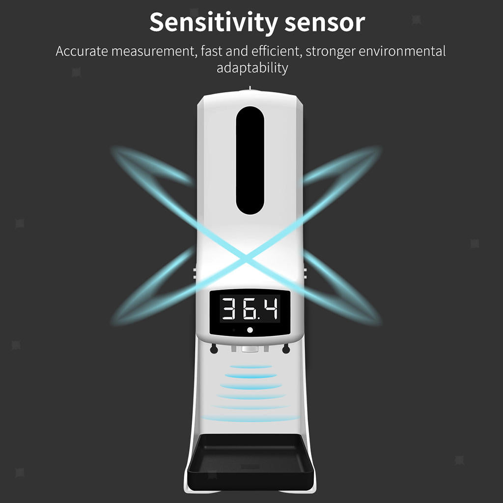 Thermometer w/ Soap Dispenser Sanitizing K9 PRO High Accuracy with Alarm