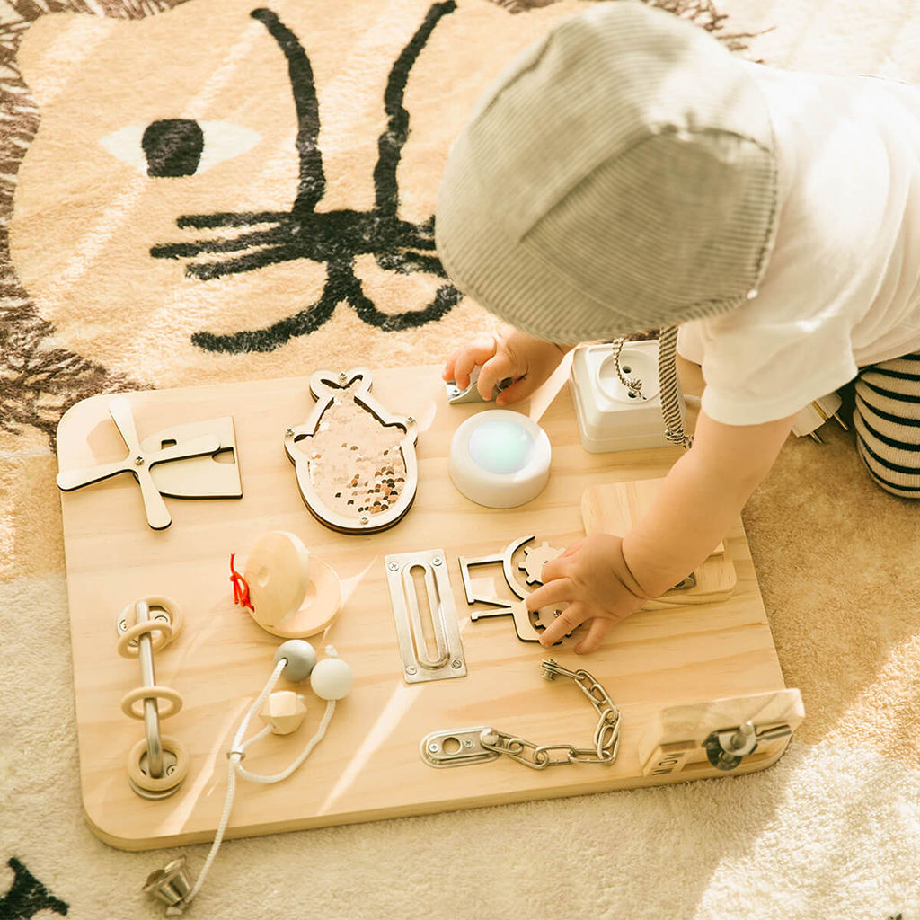 Montessori Busy Board for Toddlers Kids Intelligence Development Educational