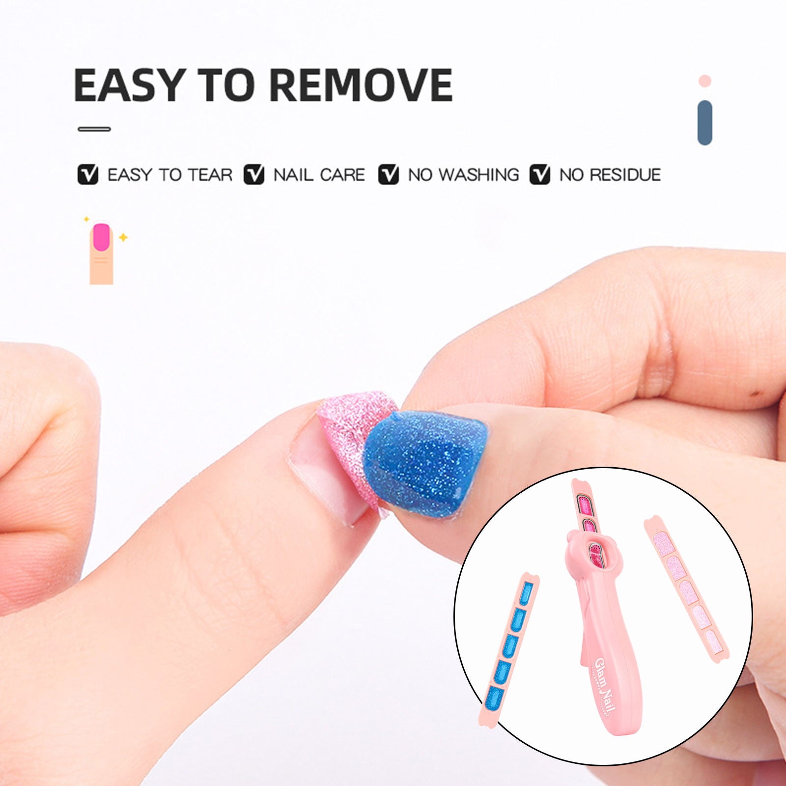 Princess Girls Nial Machine Hand DIY Nail Paste Baby Gift Toys Pretend Play