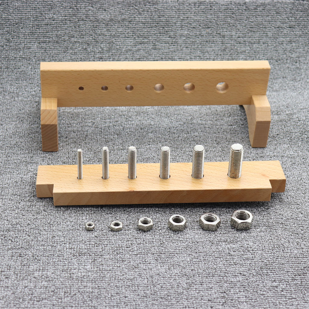 Montessori Screw Driver Board Screw Bolts Basic Skills Educational Toys