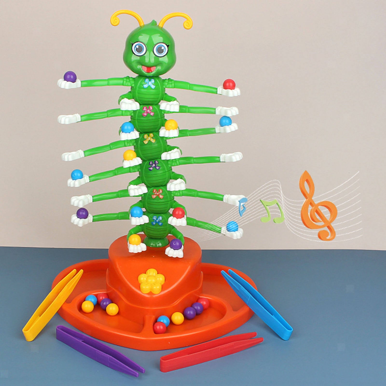 Electric Swing Bug Caterpillar Board Game Wiggle Toys 2-4 Player Props
