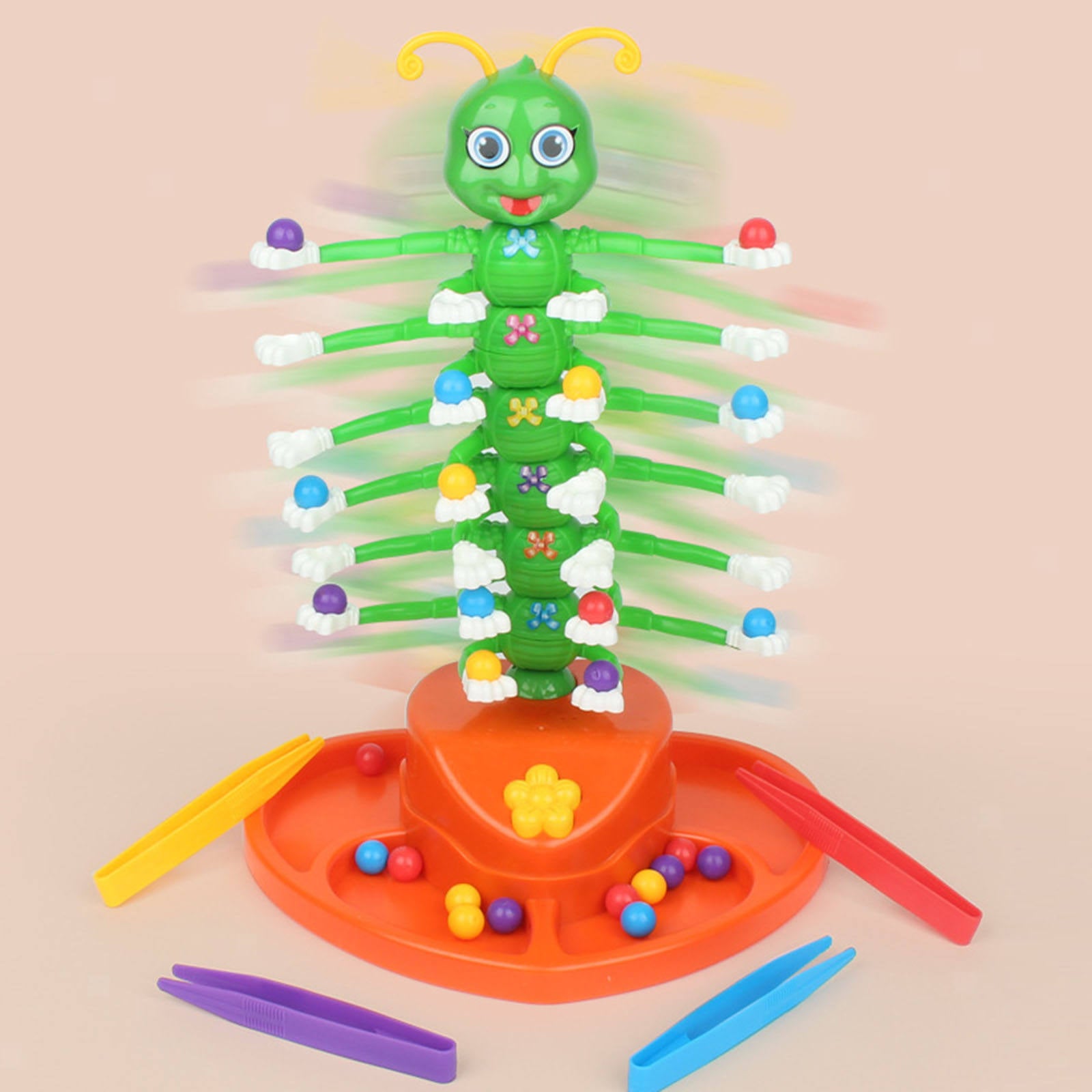 Electric Swing Bug Caterpillar Board Game Wiggle Toys 2-4 Player Props