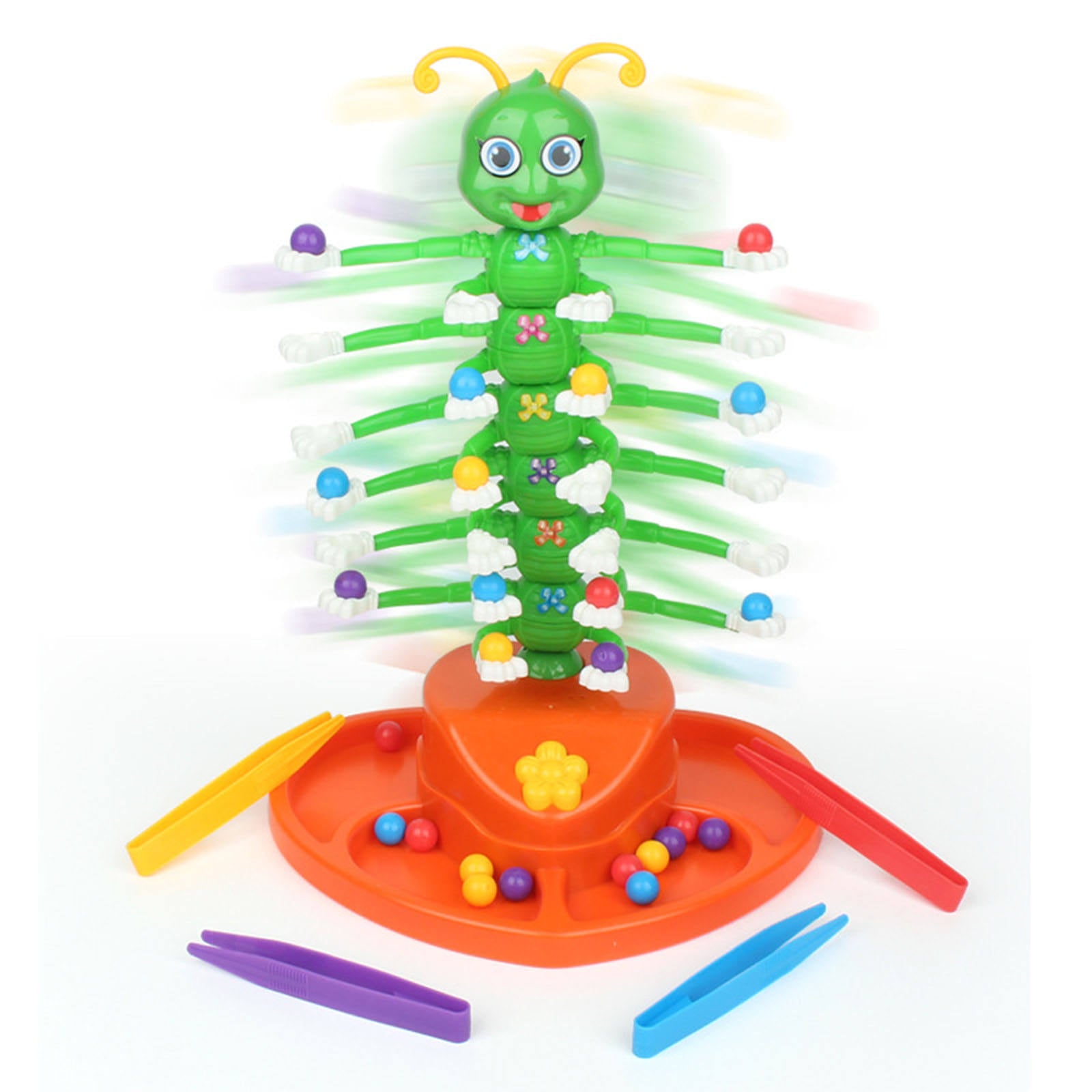 Electric Swing Bug Caterpillar Board Game Wiggle Toys 2-4 Player Props