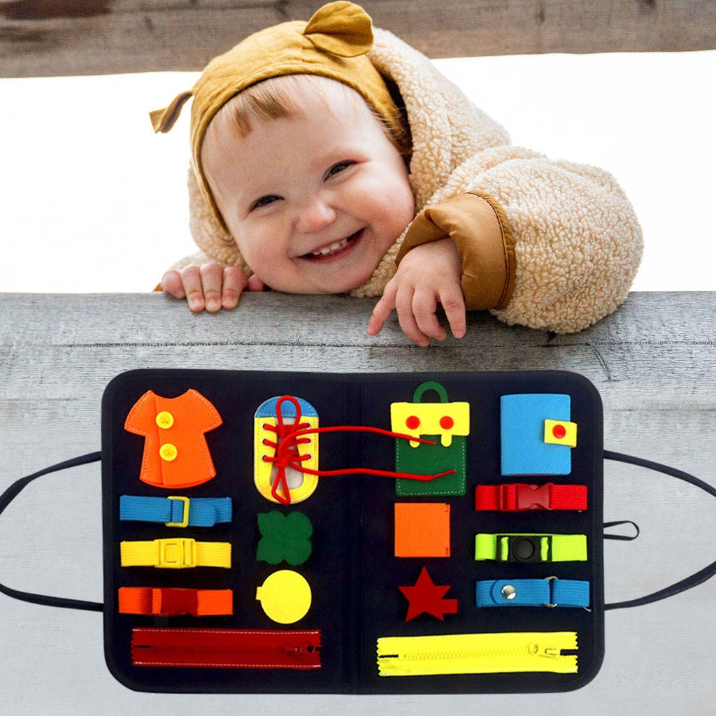 Busy Board Montessori Skills Basic Skills Gifts Felt Early Education Infants