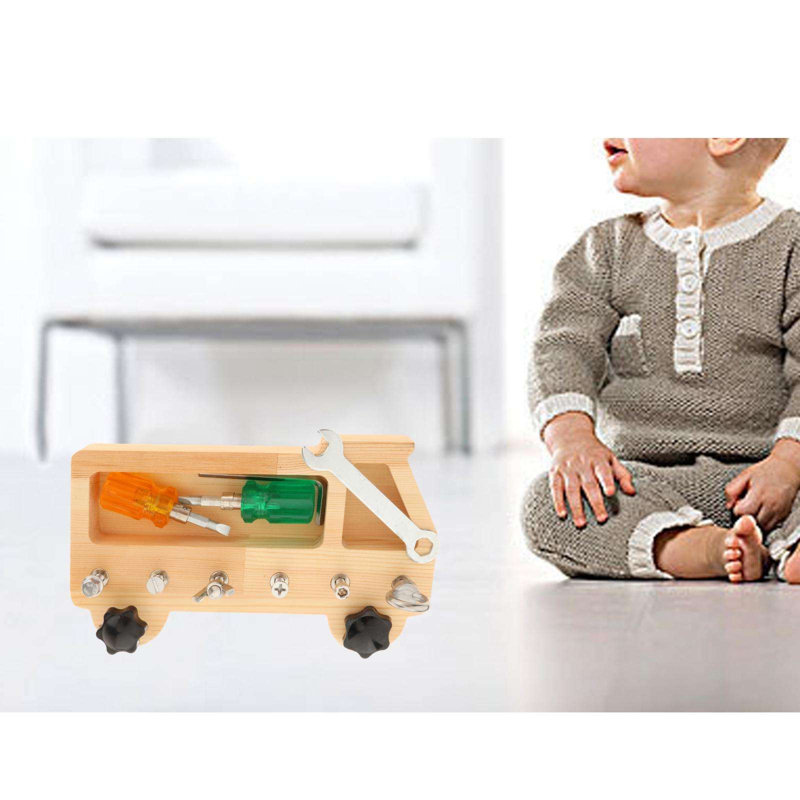 Wooden Screw Driver Board Play Set Pretend Play for Classroom Home School