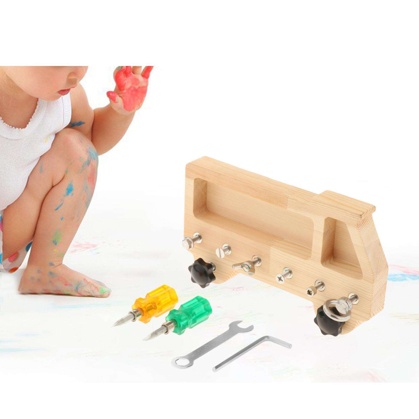 Wooden Screw Driver Board Play Set Pretend Play for Classroom Home School