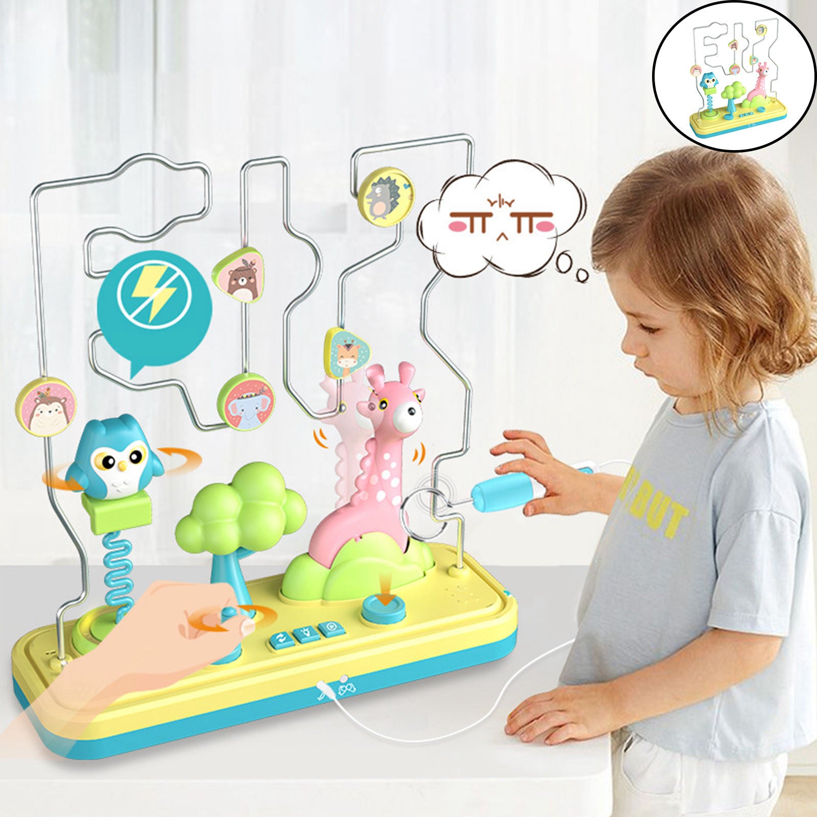 Electric Bump Maze Game Early Educational Toys for Boys Girls Adults Gifts