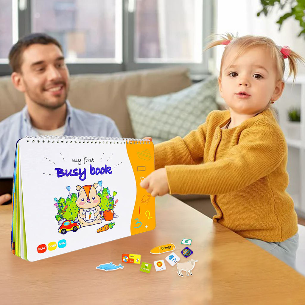 Fun Busy Book Developing Early Educational 12 Themes for 1 2 3 4 5 Year Old