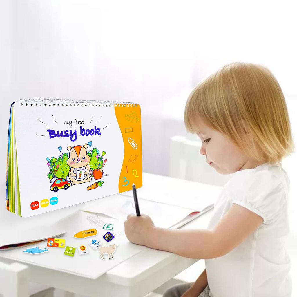 Fun Busy Book Developing Early Educational 12 Themes for 1 2 3 4 5 Year Old