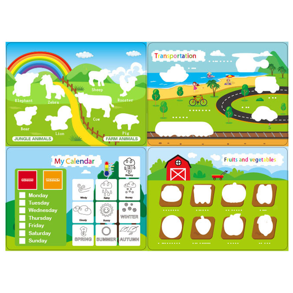 Fun Busy Book Developing Early Educational 12 Themes for 1 2 3 4 5 Year Old
