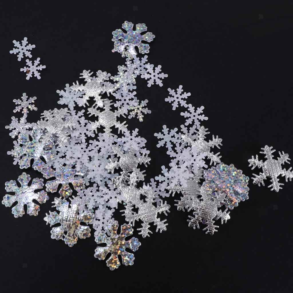 Confetti Strewnko With Snowflakes Pattern Design For Christmas Party Decoration