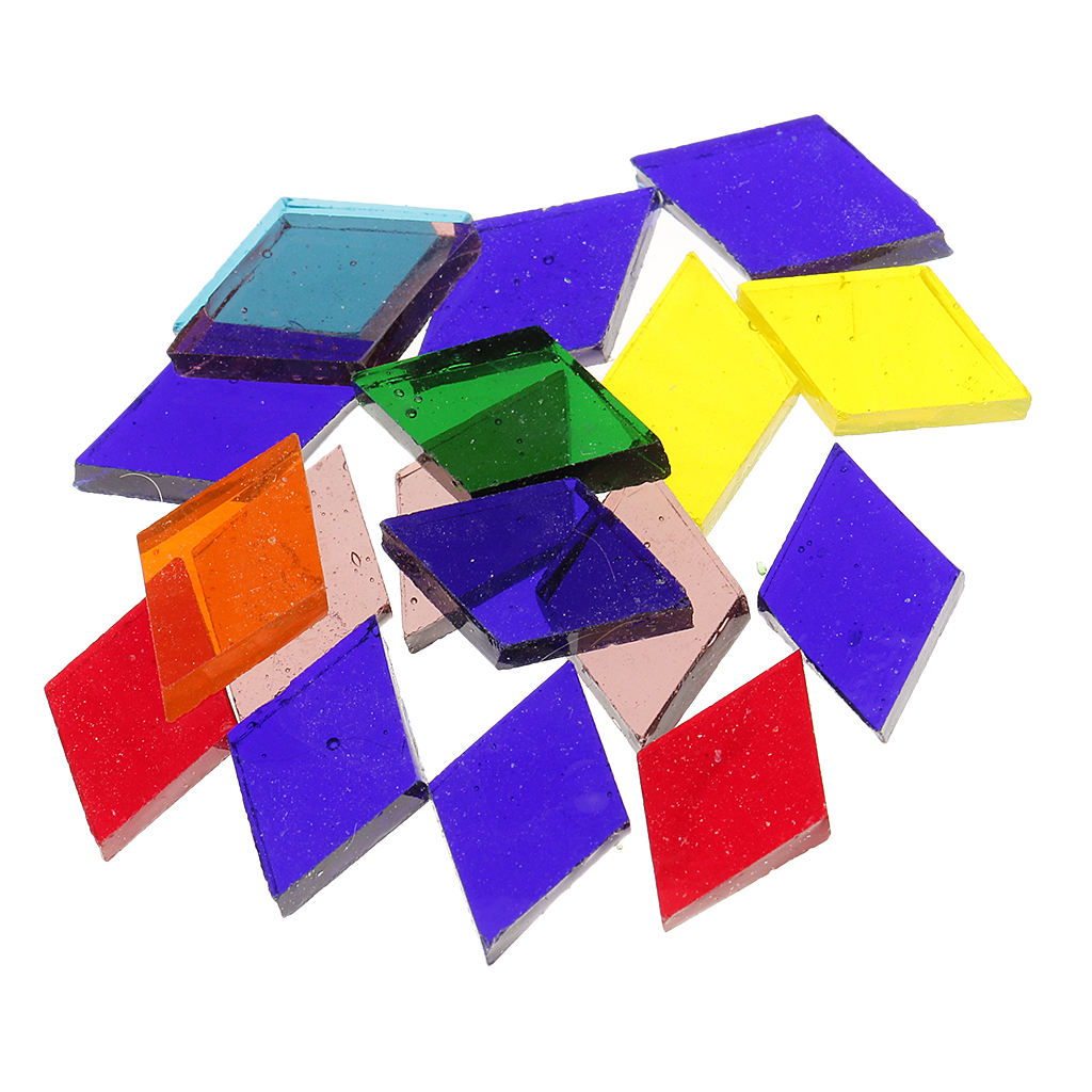 Multicolor Puzzle Mosaic Clear Tiles Mosaic Artwork Home Ornaments 11mm