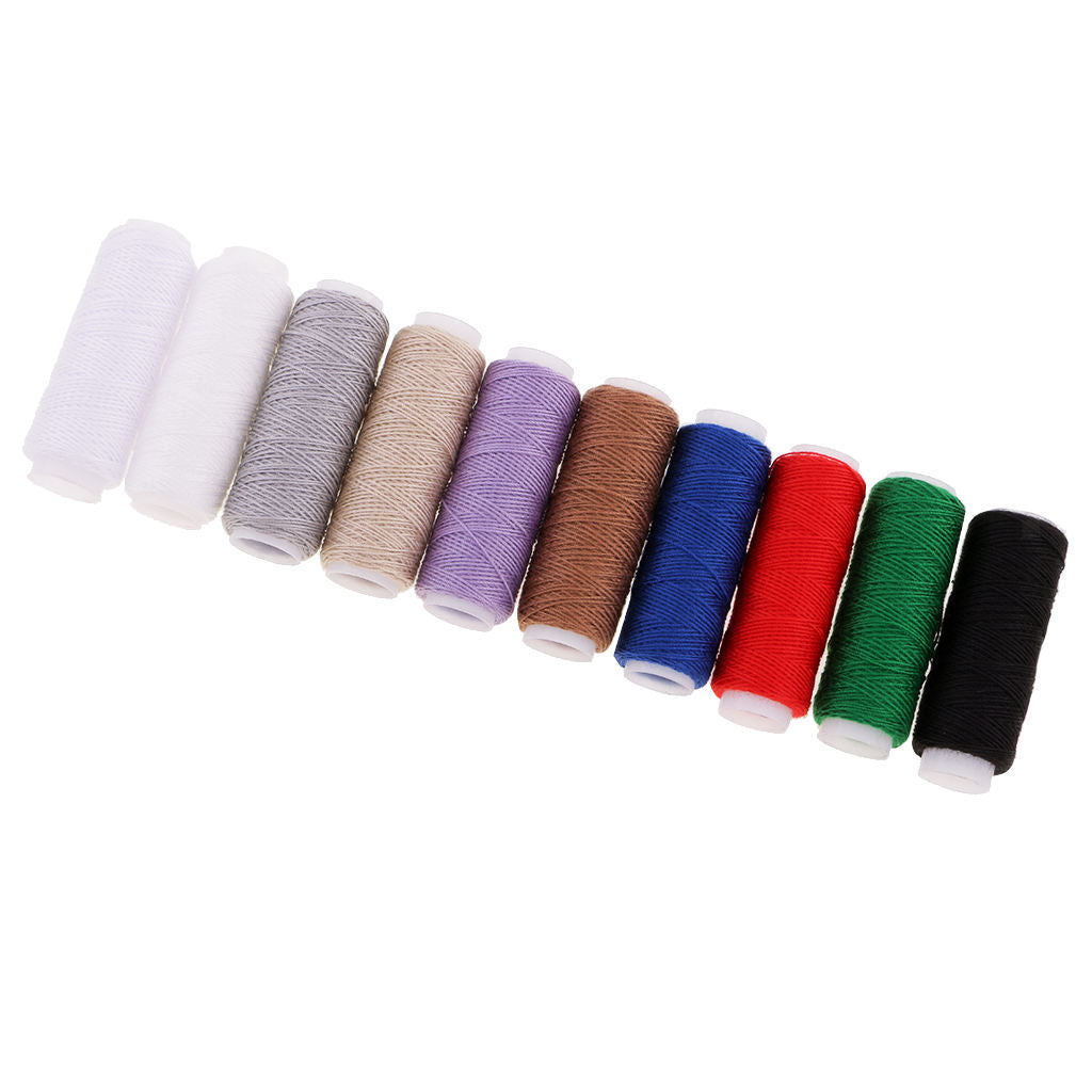 Assorted Thread Spools with Stitching Needles for Jeans Tailoring Embroidery