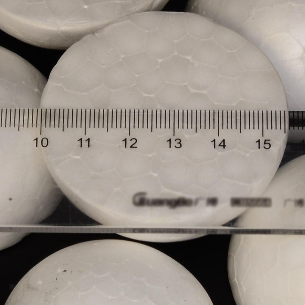 50 Hemisphere 60mm Smooth Polystyrene Craft Foam Balls for Arts & Crafts, Floral