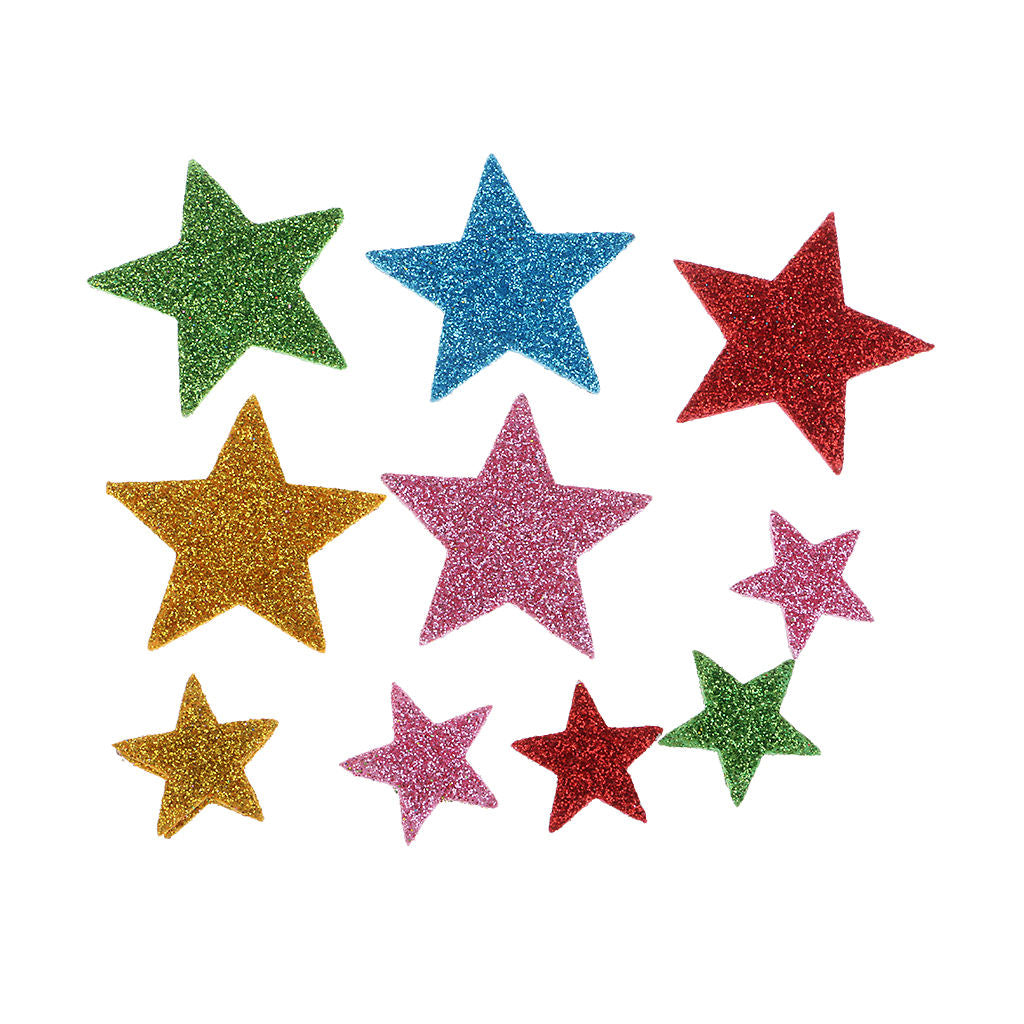 Glitter Foam Star Stickers for Kids Toys DIY Scrapbooking Kindergarten Craft