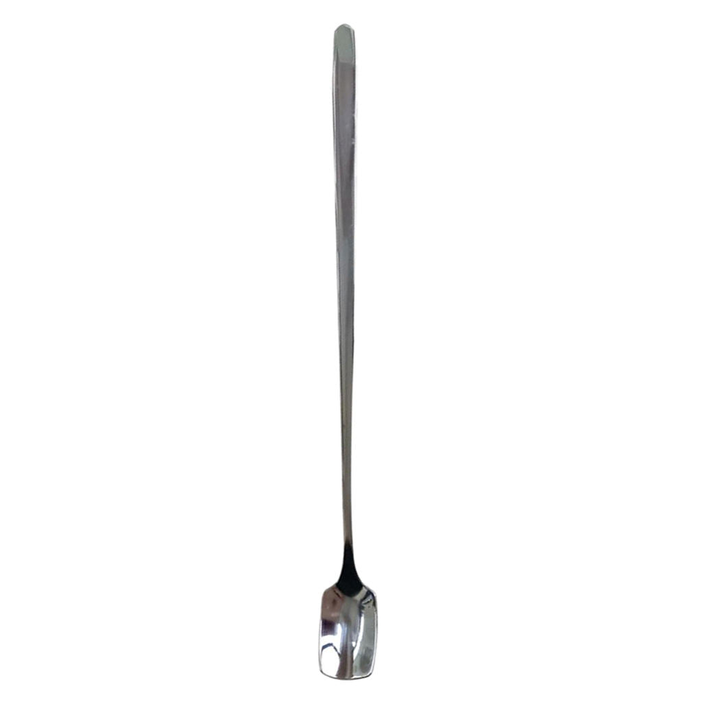 Long Steel Mixing Spoon Food Grade Material for Mixing Drinks Multifunctional