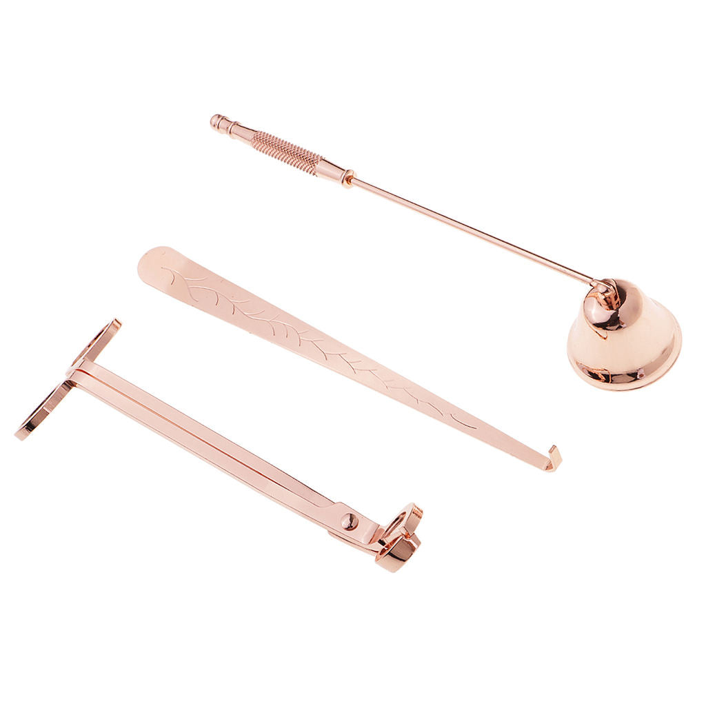 3Pcs Put Out Candle Tool Stainless Steel Candle Snuffer Trimmer   Scissor