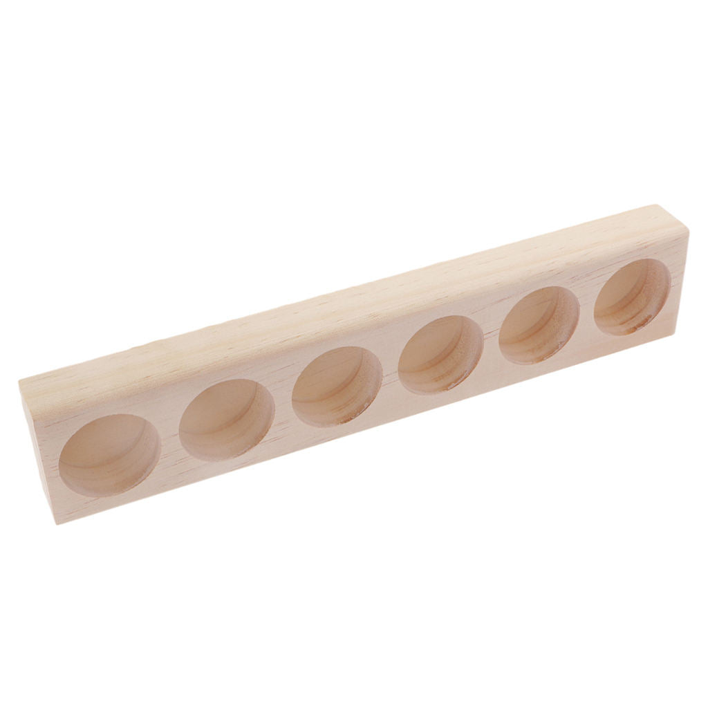 2x Solid Natural Pine Wood Storage Rack Holder Cosmetic Makeup Container