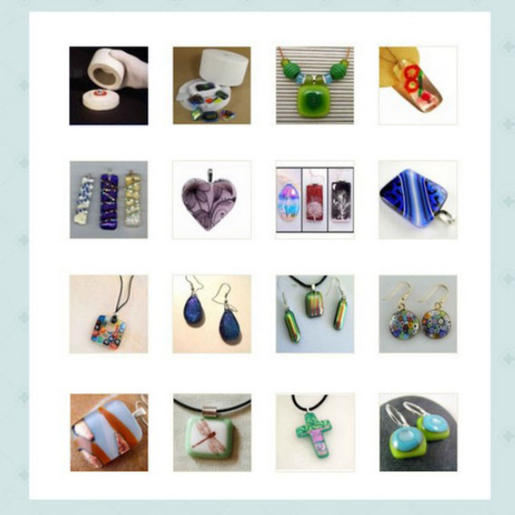 6 Pieces Microwave Kiln Kit and DIY Fusing Glass Jewelry Set - Professional