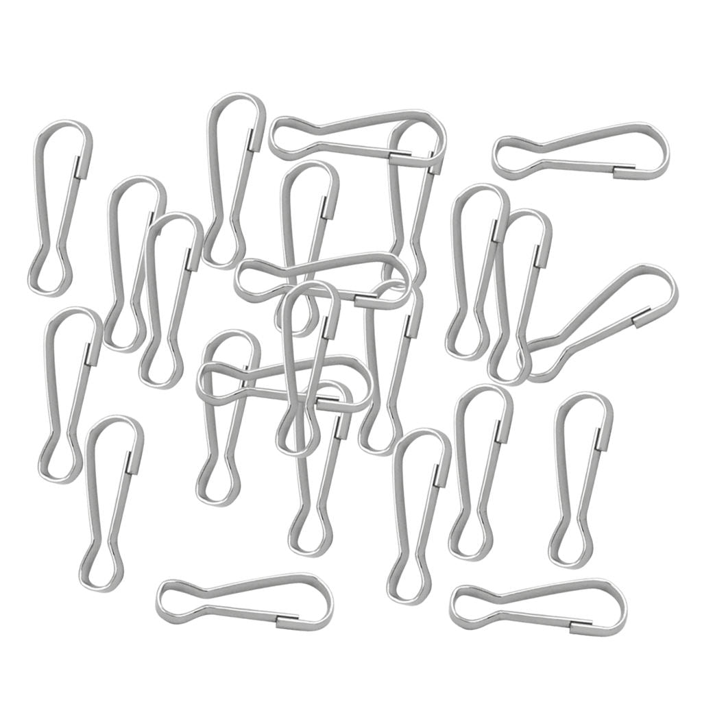 120x Metal Spring Hooks Lobster Lanyard Hook Snap Id Card Keychain Keyring