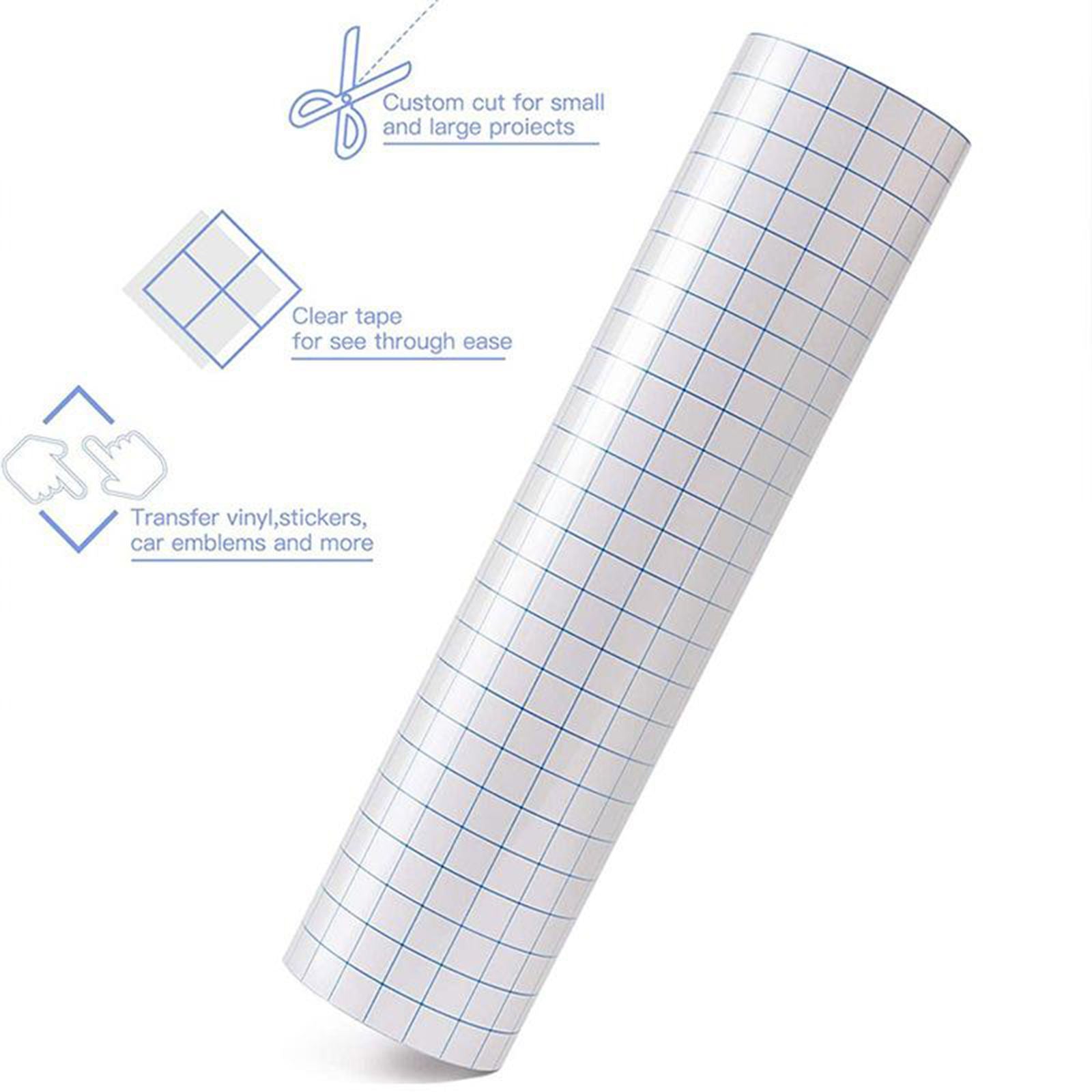 Vinyl Transfer Tape Roll (12'' x 3.28ft) - Craft Application Paper