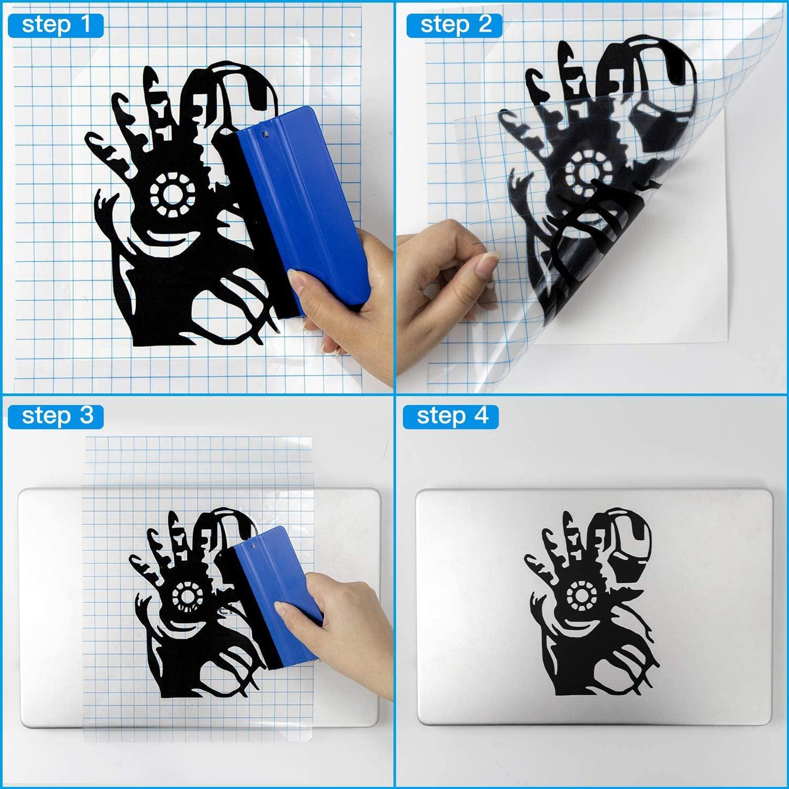 Vinyl Transfer Tape Roll (12'' x 3.28ft) - Craft Application Paper