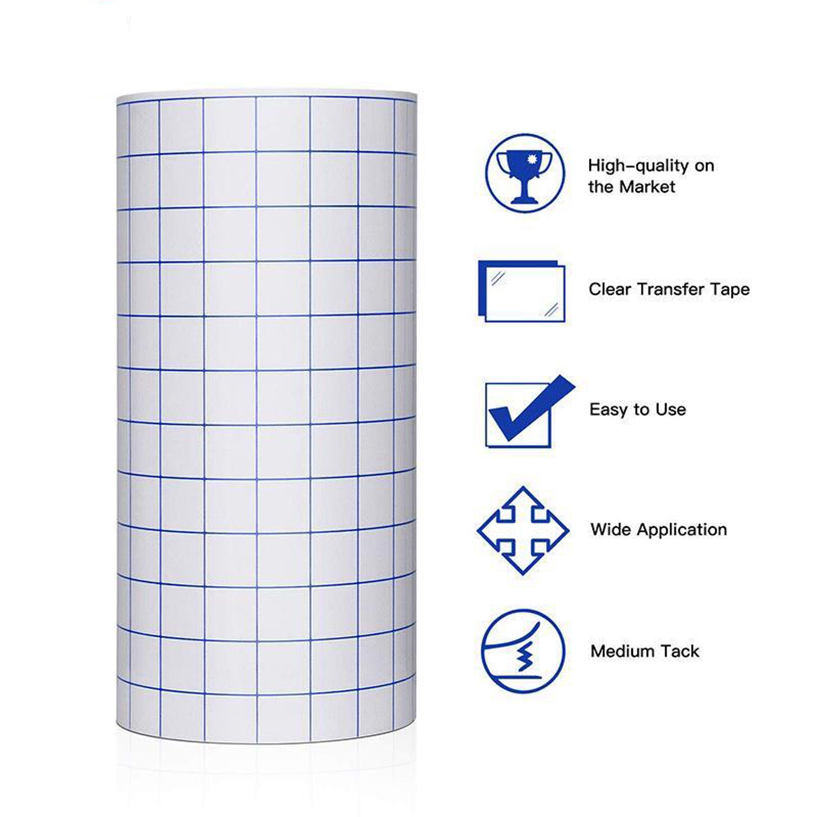 Vinyl Transfer Tape Roll (12'' x 3.28ft) - Craft Application Paper