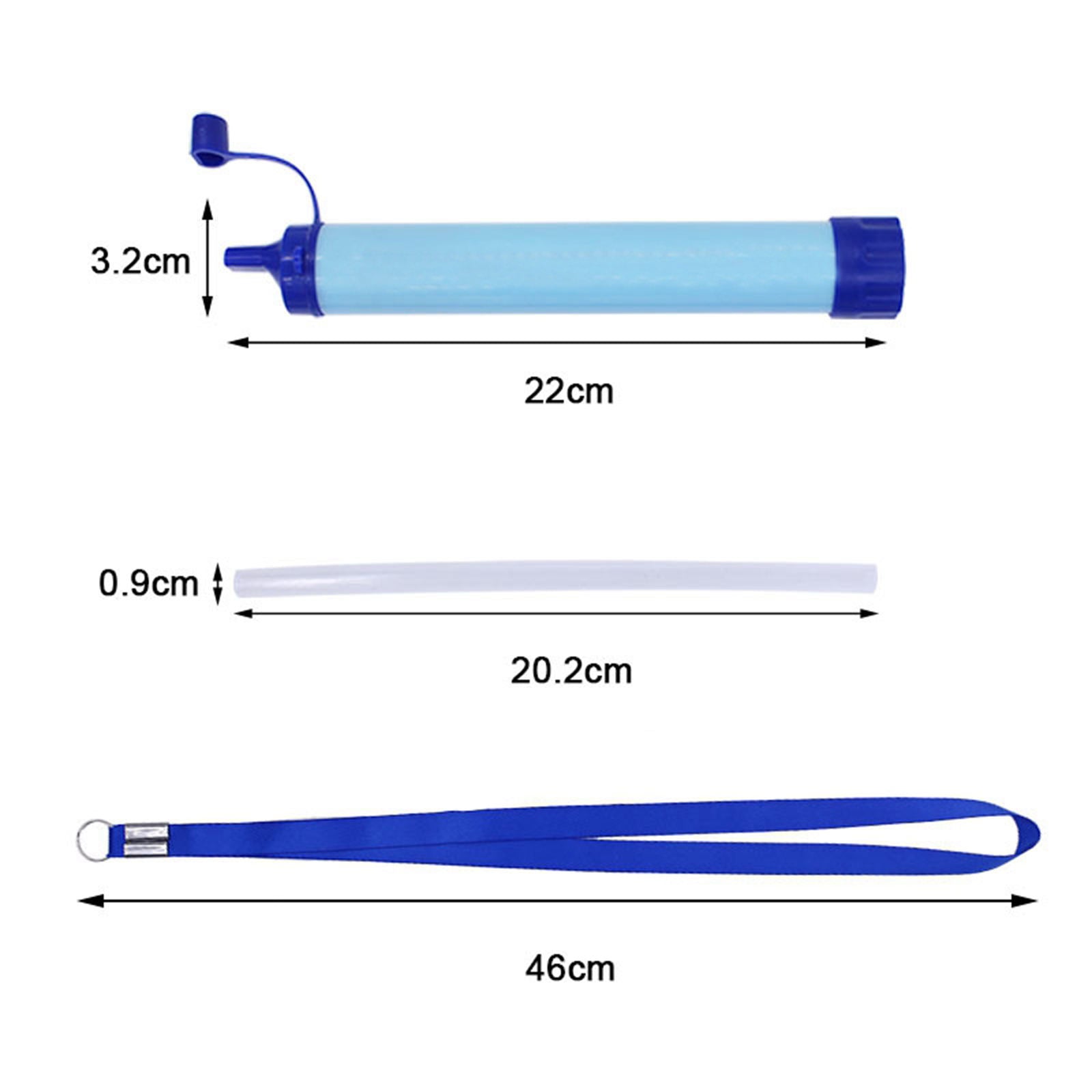 Portable Personal Water Straw Filter Cleaner Outdoor Camping Hiking Tool