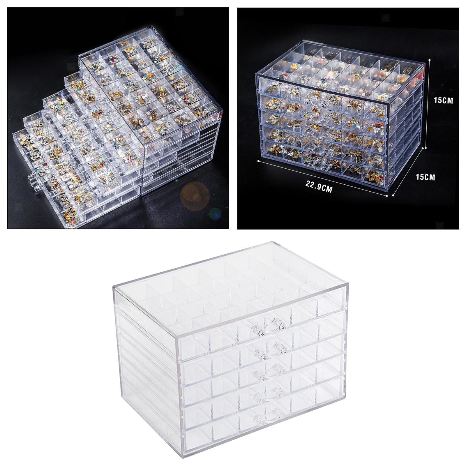 120 Slots 5D Diamond Embroidery Accessories Storage Container Case DIY Craft