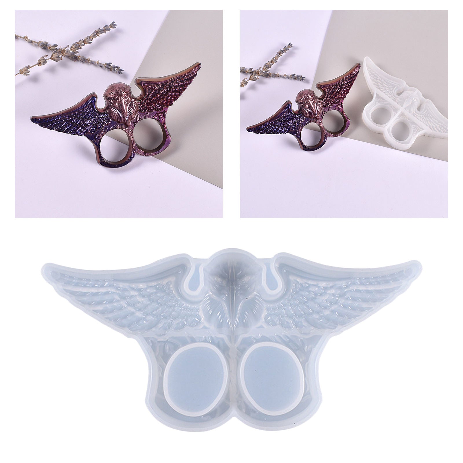 DIY Eagle Craft Epoxy Mold Key Chain Keychain Mould Jewelry Pendant Tool