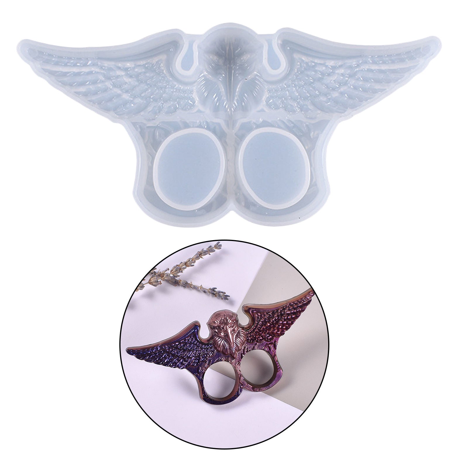 DIY Eagle Craft Epoxy Mold Key Chain Keychain Mould Jewelry Pendant Tool