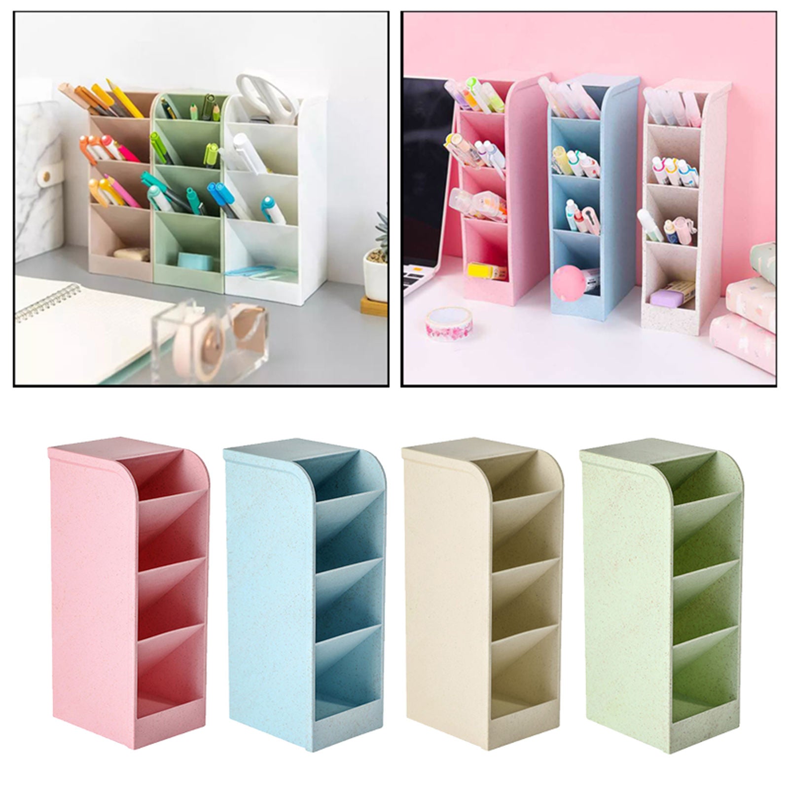 Large Capacity Pen Storage Holder for Office School Home Erasers Supplies