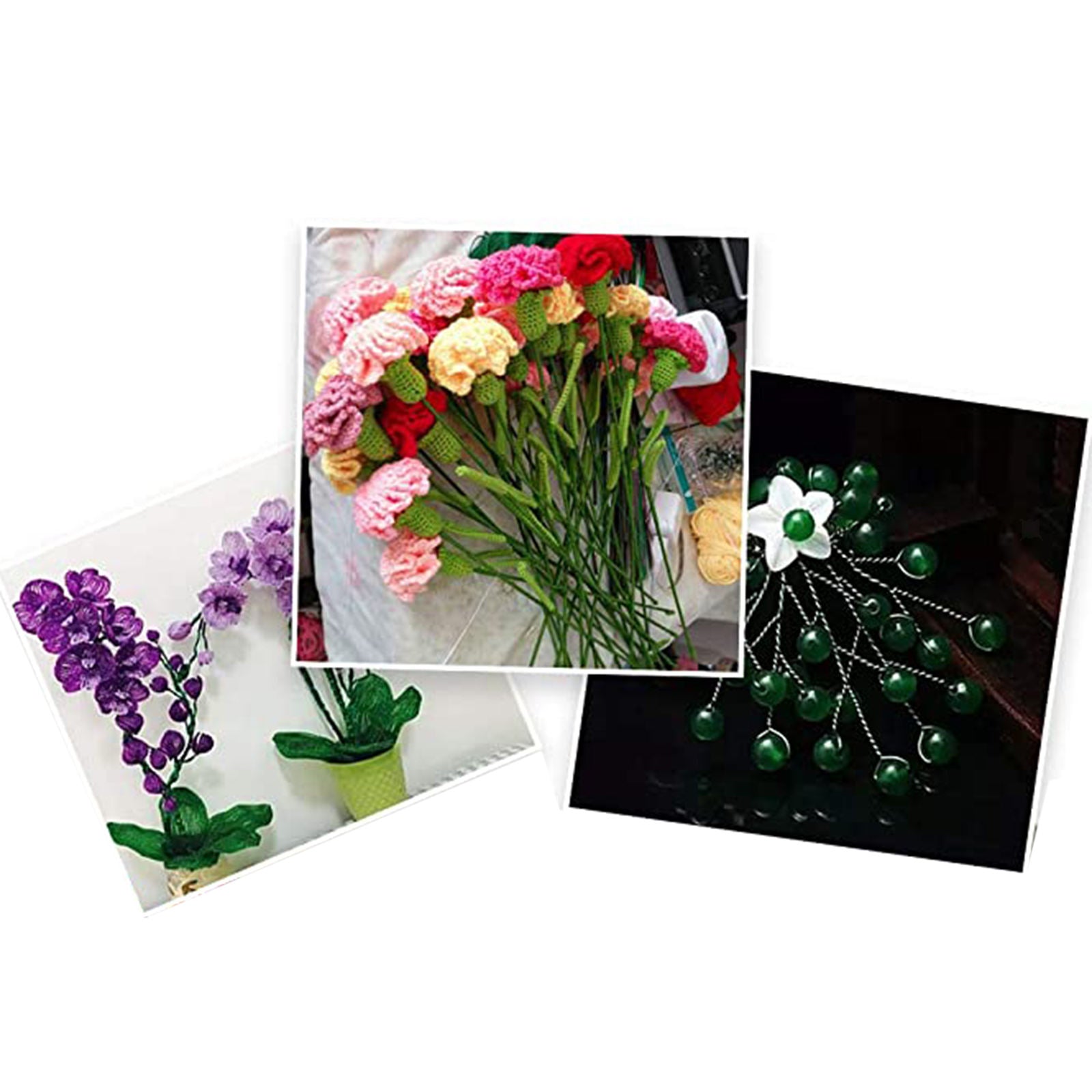 Green Reel Floral Paddle Wire Lacquered Florist Wire Floristry Wreaths DIY