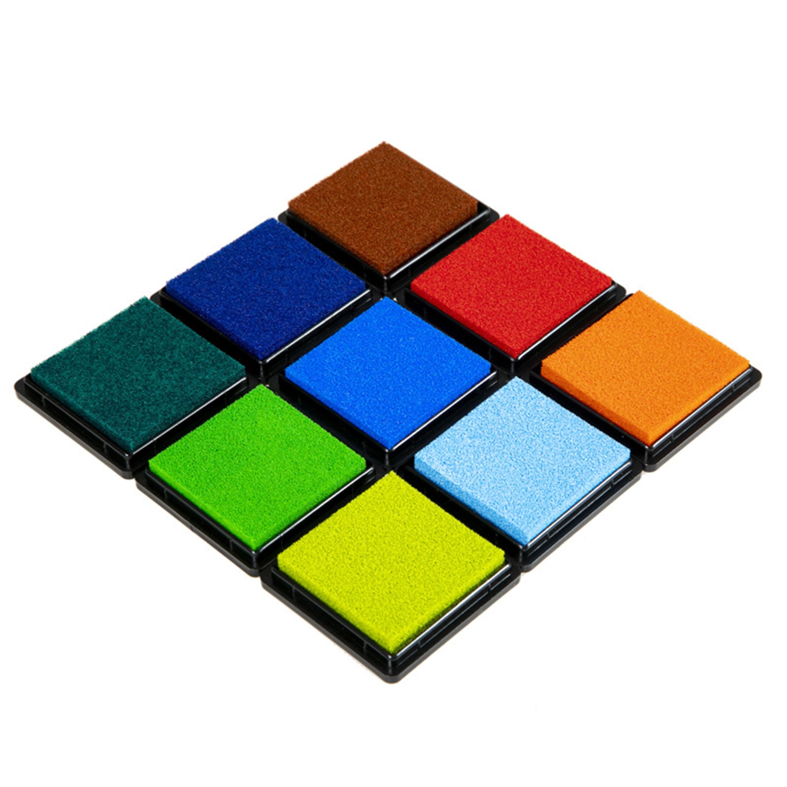 24 Colours Washable Stamp Pads for Kids,Fingerprint Rainbow Color Craft Ink Pad