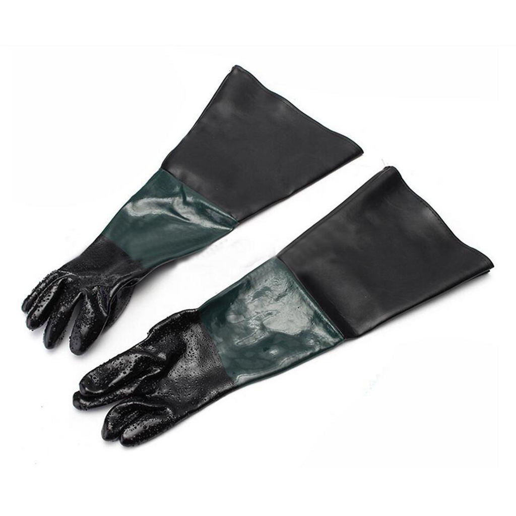 1 Pair of Professional 24'' Sandblasting Gloves For Sandblasting Cabinet