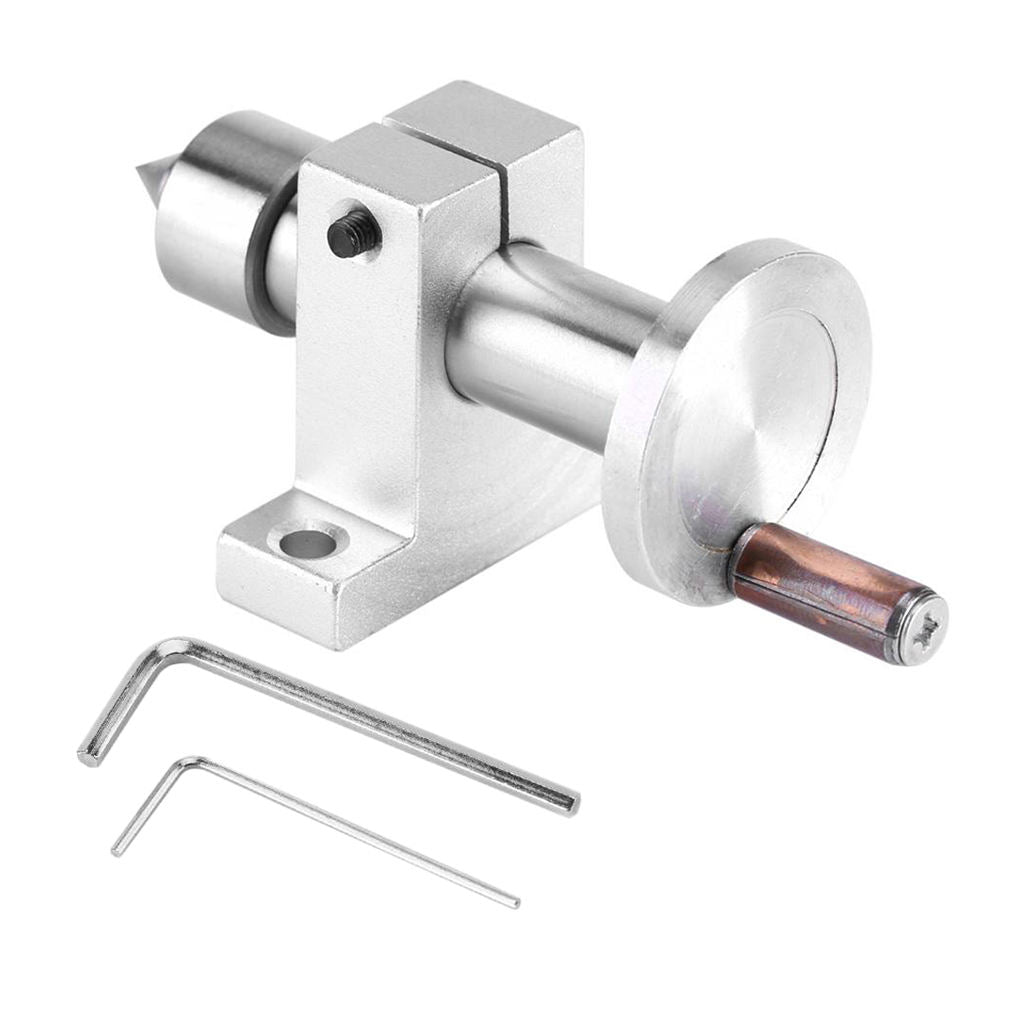 Durable Metal Live Bearing Tailstock Center with Wrench for Woodworking DIY