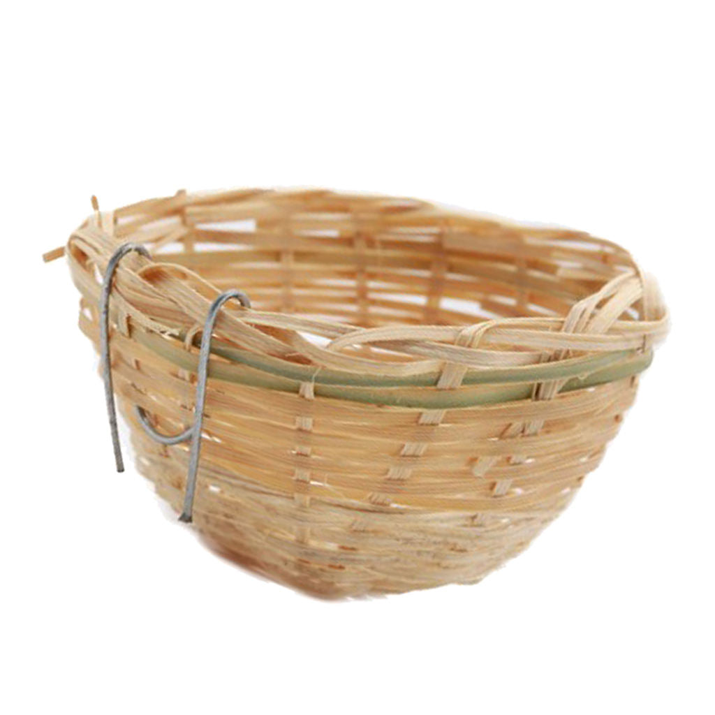 2pcs/set Bird Feeding Breeding Sleep Nest Hanging Cage for Finch Conure Cozy